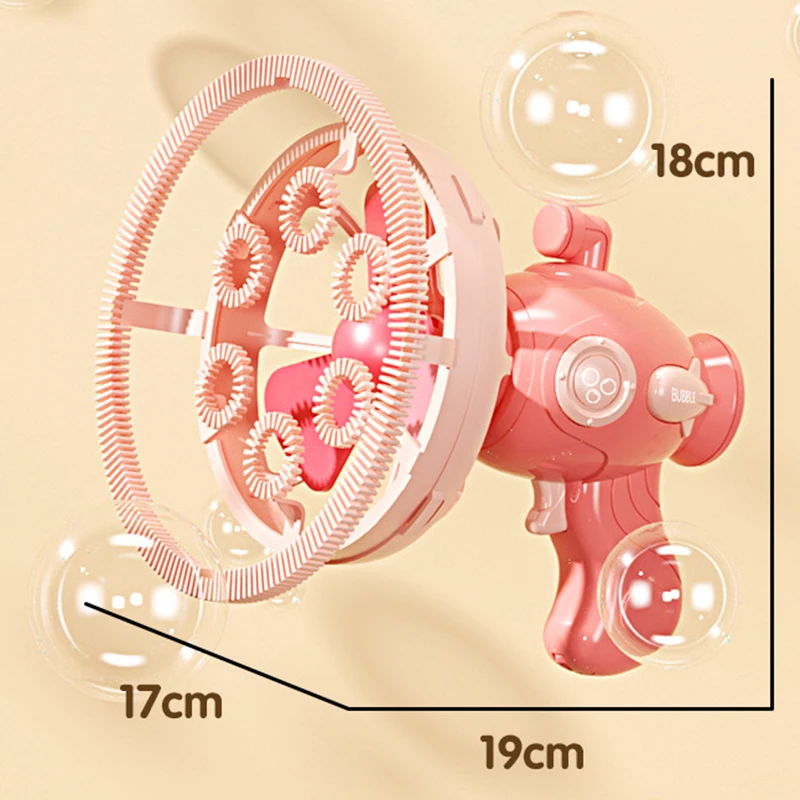 Bubbles Machine Electric Bubble Gun double layer bubble Kids Toy Automatic Soap Blower Outdoor Party Games Children Toys Gifts