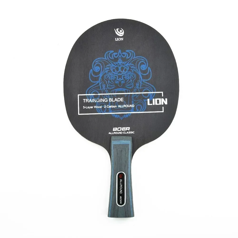 Ping Pong Racket Long Short Grip Lightweight Carbon Fiber Aryl Group Table Tennis Blade 7 Ply Sport Accessories