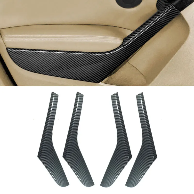 

For VW Golf 6 MK6 2010 2011 2012 2013 ABS Carbon Fiber Texture Interior Door Armrest Pull Handle Strips Cover Protective Trim