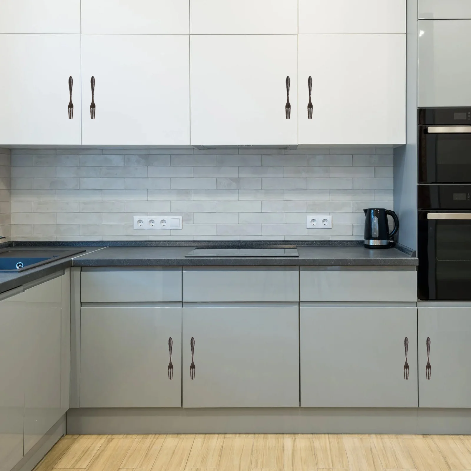 

3Pcs Creative Cutter Fork Spoon Shaped Drawer Pull Knobs Zinc Alloy Door Handles for Sideboards Cabinets Dressers Bars