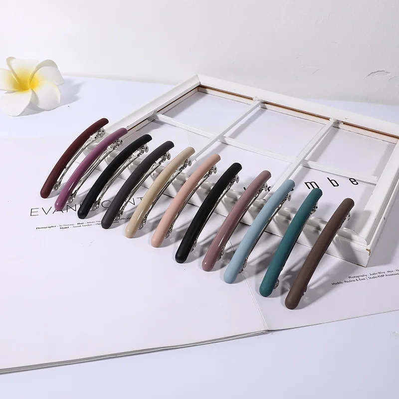 Hair accessories 8.5cm Hairpin Simple and Fashion Hair Clips for Women, Solid Color Hairpins with Matte Finish