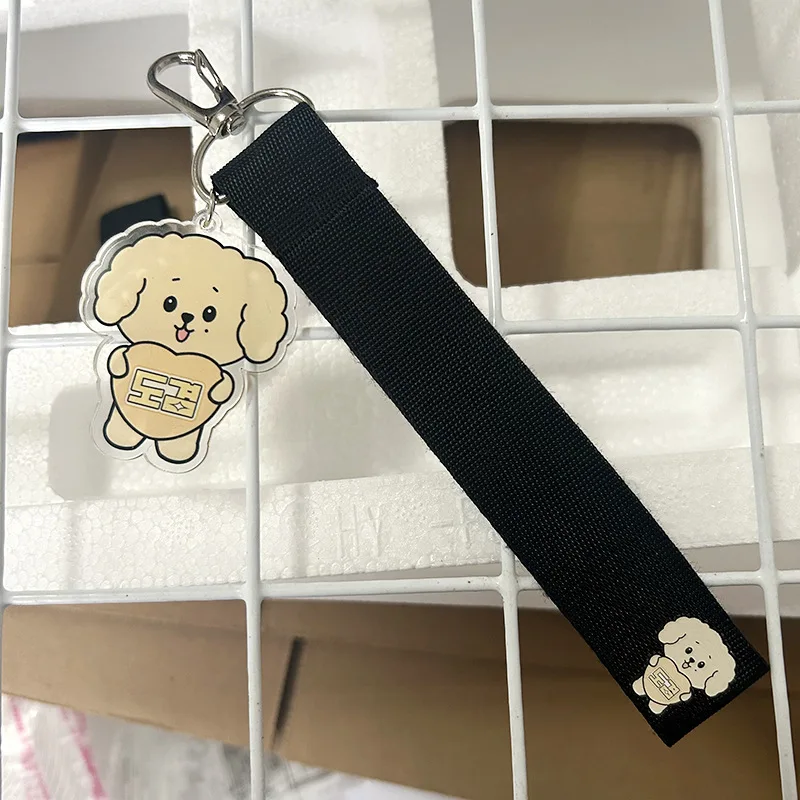 Kpop Idols Jeonghan Mingyu Mobile Phone Strap Pendant Keychain 18CM Nylon Rope Printing Keyring Wonwoo Hoshi Joshua Fans Gift