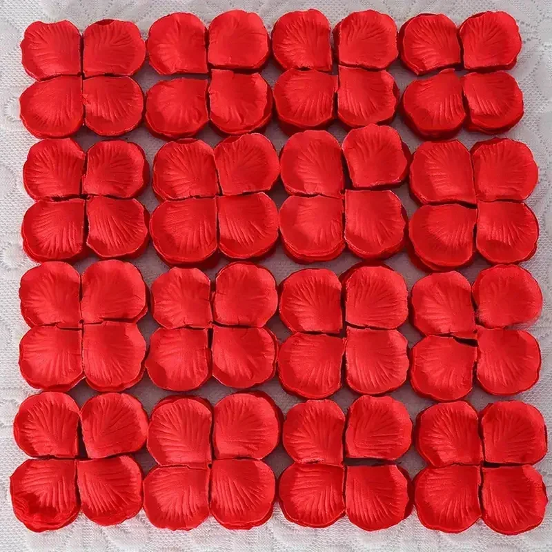 5000/100Pcs Artificial Rose Petals Colorful Simulation Silk Rose Petal for Valentines Day Wedding Party Romantic Decoration Love