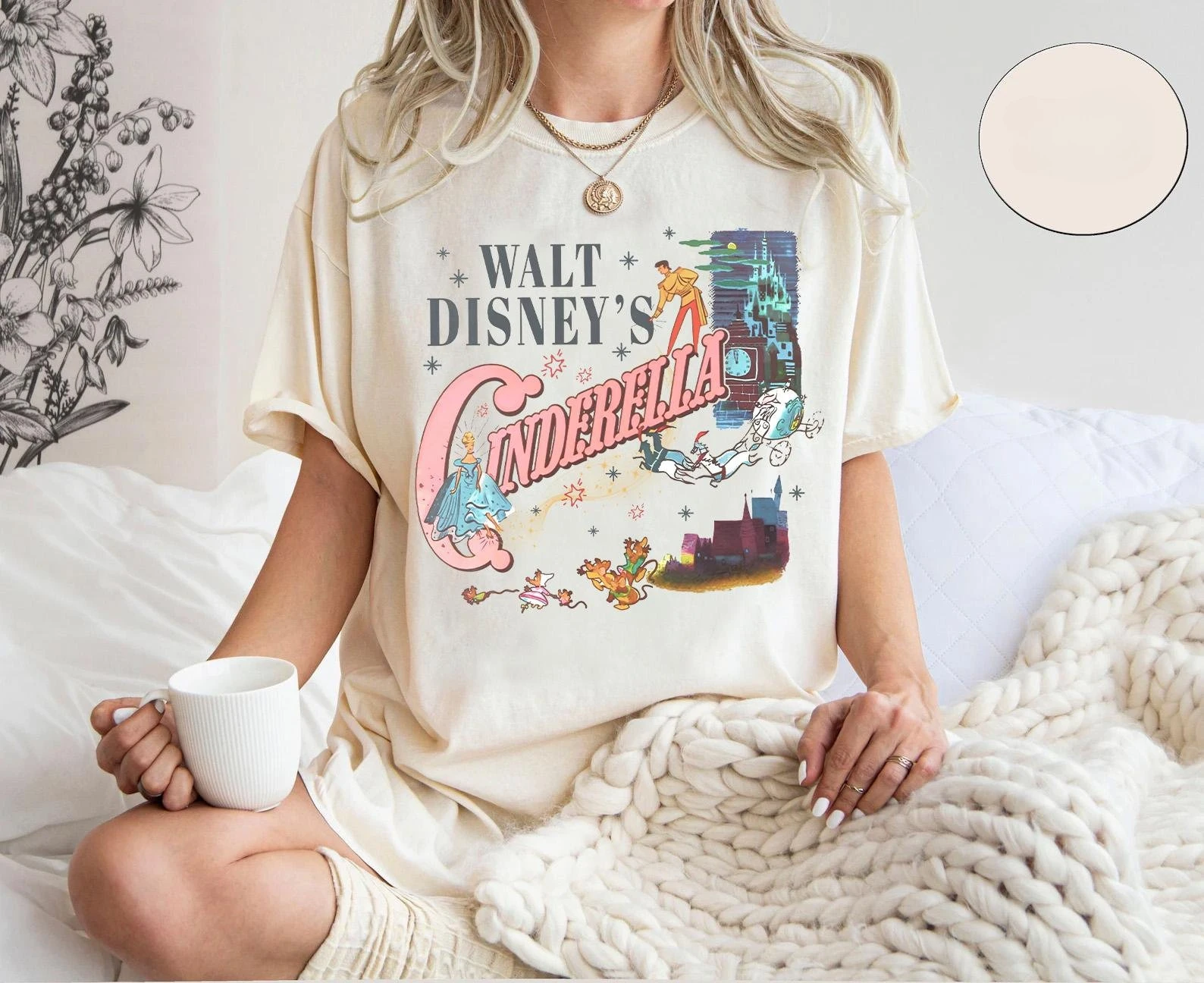 قميص Walt Disney's Cinderella قميص الأميرة سندريلا قميص رحلة الأميرة قميص ديزني لقضاء العطلات قميص Wdw Princess