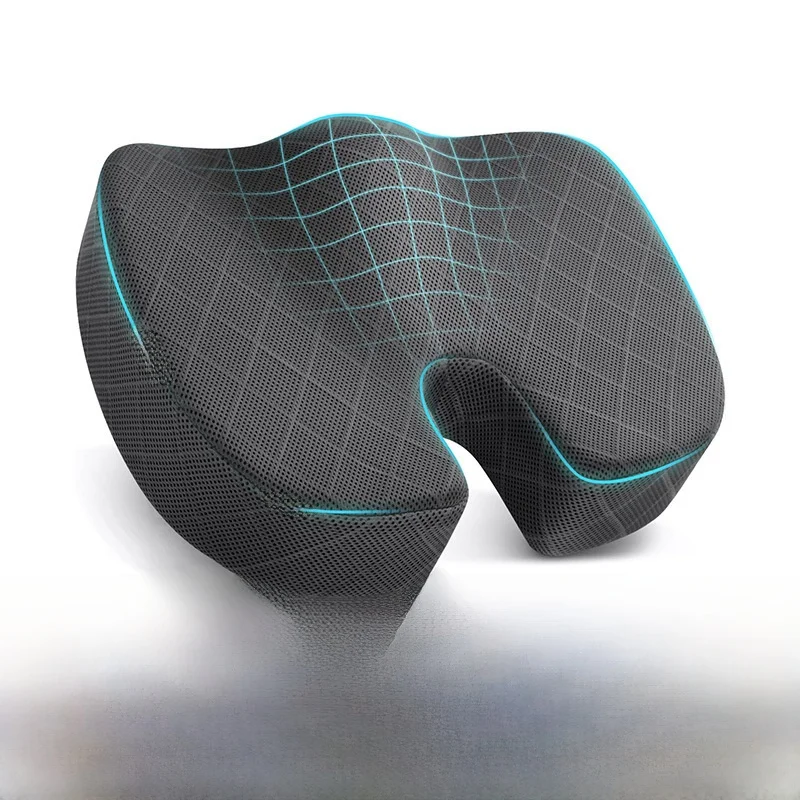 Memory Foam Office Chair Cushion Cross-Border Slow Rebound Ergonomic Butt Pad  Pad Chair Pad Comfortable Work Chair