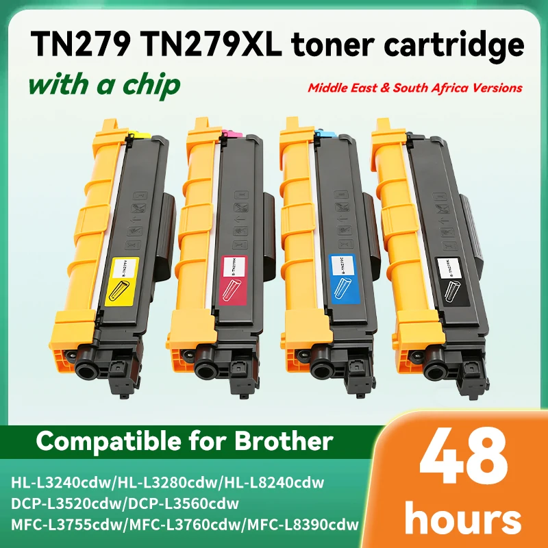 Suitable for Brother HL-L3220CW L3240 L8240CDW MFC-L3720 L8340 L8390 L3520CDW toner cartridge, toner cartridge TN279 TN279XL