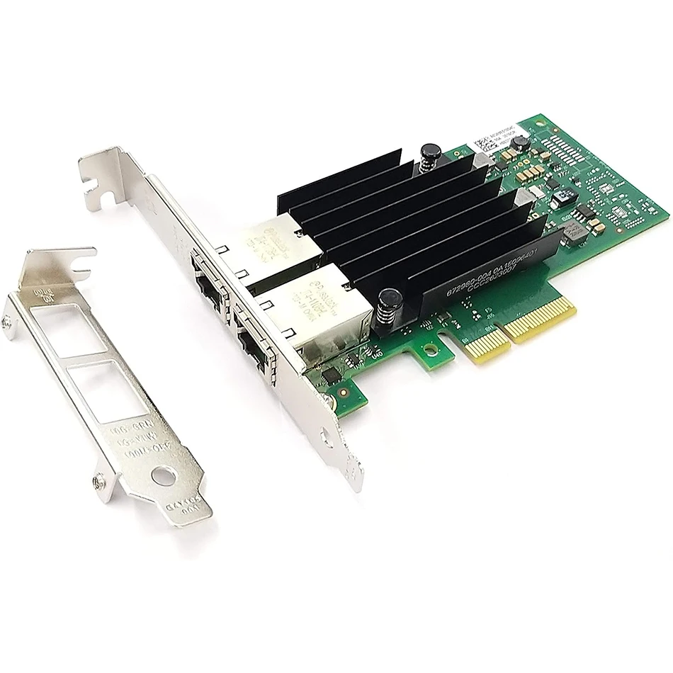 Dual Port 10GbE RJ-45 PCI-Express X4 Gigabit Ethernet Server Adapter Network Interface Controller Card Compare to Intel X550-T2