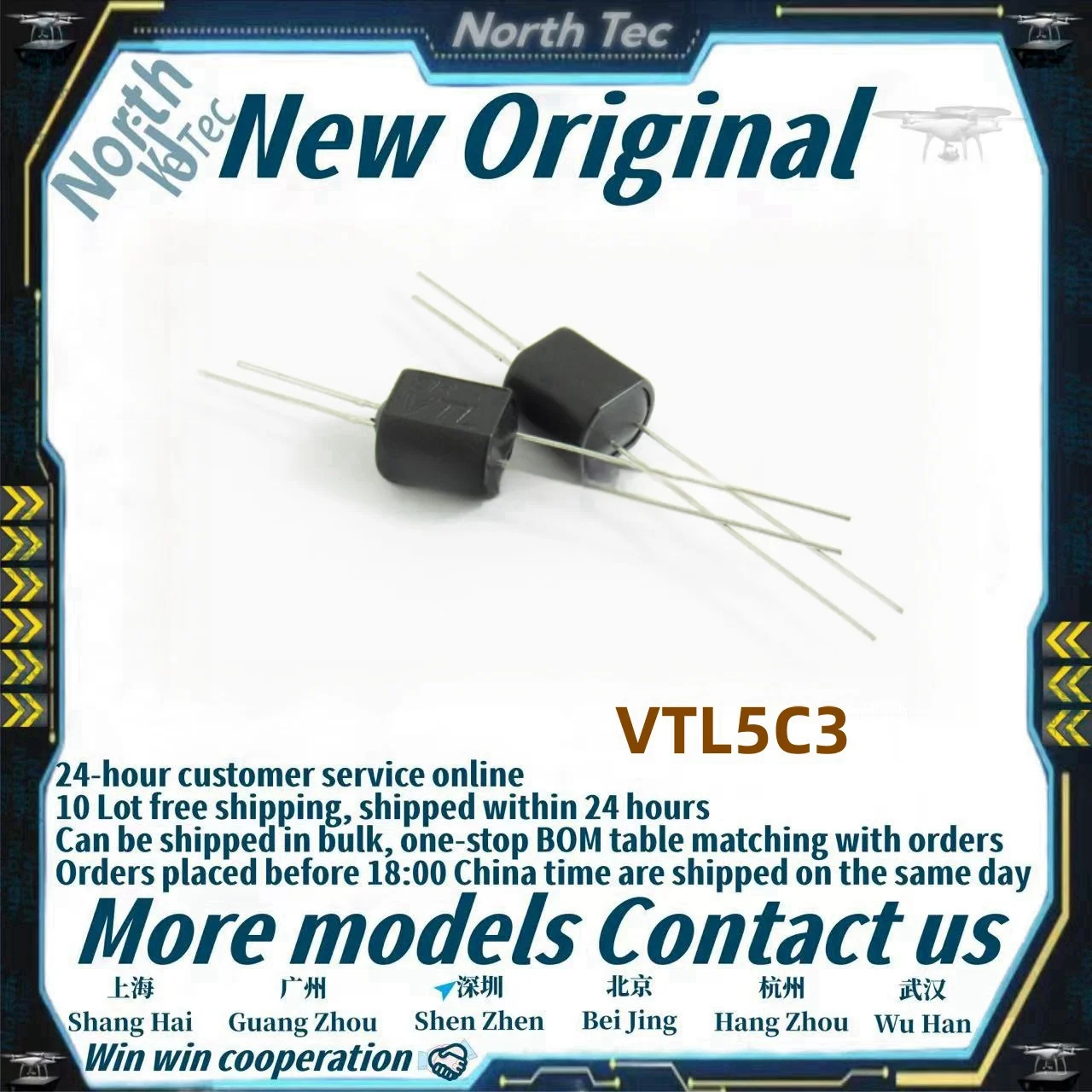 10pcs/Lot New original VTL5C3 VTL 5C3 DIP-4 in stock