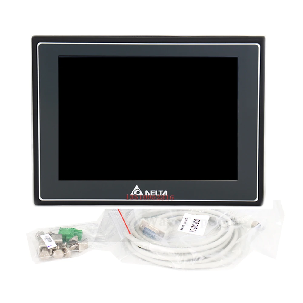 دلتا Dop-107eg/Dop-107ev Hmi شاشة تعمل باللمس رجل آلة واجهة العرض مع شاشة تعمل باللمس تحميل خط منتج جديد