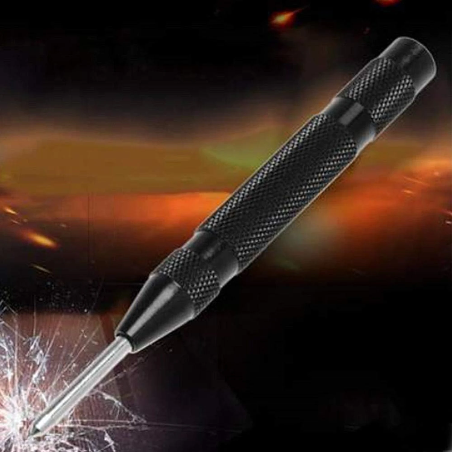 1Pc High Quality Efficient Spring Loaded Blue 5 Inch Automatic Center Pin Device - Easily Shattering Windows - Automatic Center