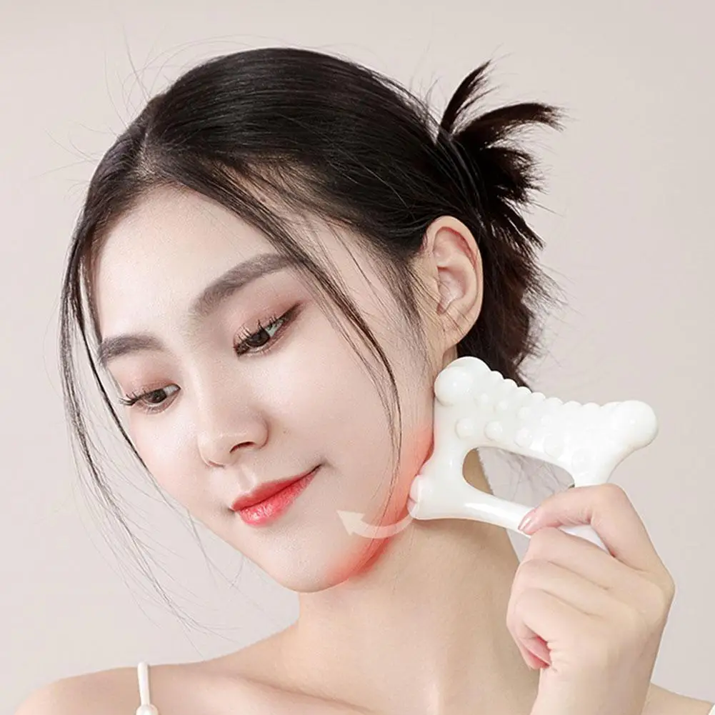 Gua Sha Facial Tool Resin Massage Tool Body Scraping Board Relieve Tensions and Reduce Puffiness Gifts for Daily Skin Care