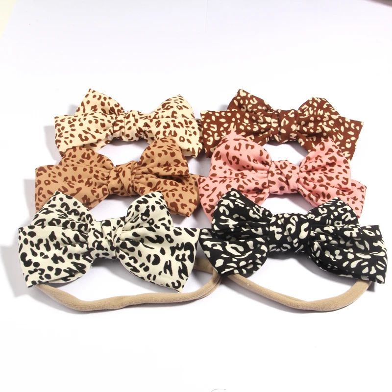 

50Pcs 4.8" 12cm Dot Print Barrettes Ribbon Bow Headbands Bow Knotted Chiffon Hairpin for Women Girls Headwear Hair Accessories