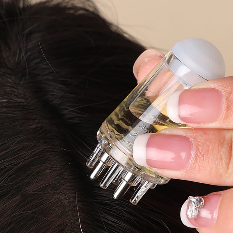 Scalp Applicator Hair Regeneration and Styling Comb Hexagonal Oil Roller Ball Massage Comb Massage Relaxation Tool