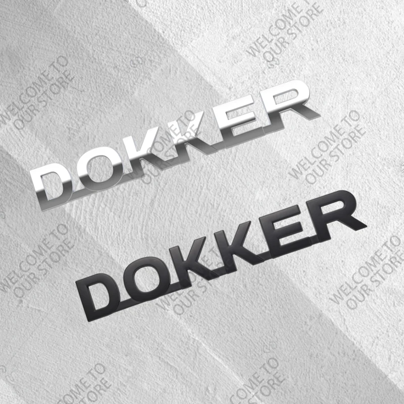 ثلاثية الأبعاد معدن ل Dokker Stepway DCI فان شعار سيارة شارة ديكور الخلفي الجذع ملصق شعار لاصقة تزيين اكسسوارات السيارات