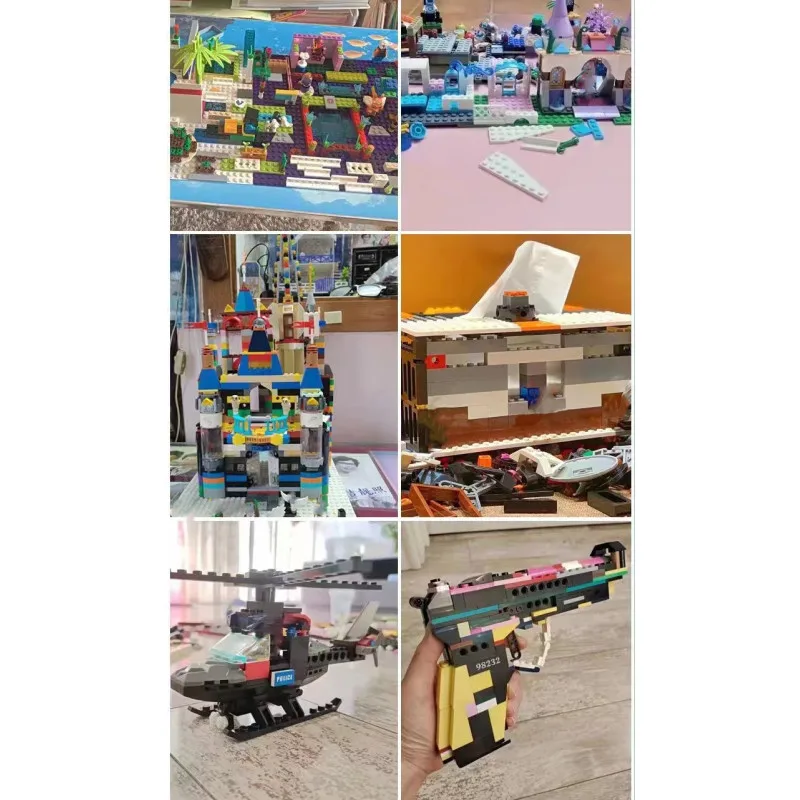 Random Bulk Building Blocks City Creative DIY Assembly Bricks Model Figures Educational Construction Kids Toys Compatible Brand