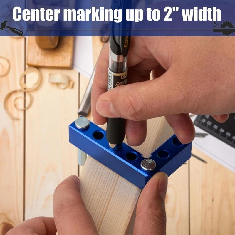 Professional Woodworking Center Finder With Angles Depth And Distance Measurement Center Positioning Locators D2RD