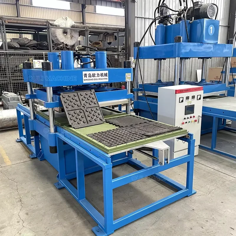 2026 CE 120T Rubber Tile Production Line Mat Making Machine / Recycled Rubber Tile Making Machine