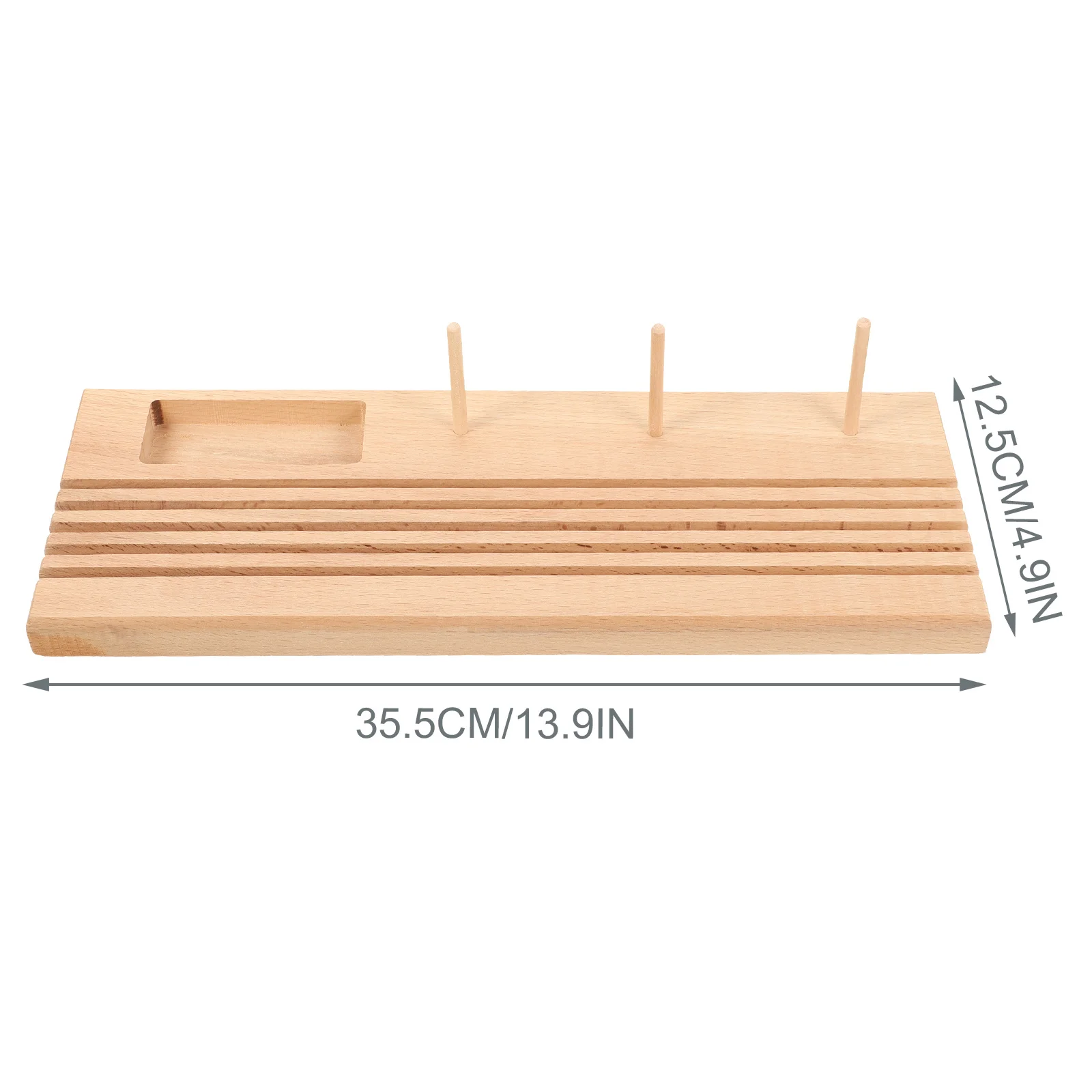 

Spool Holder Wooden Sewing Thread Organizer Compact Craft Tool For Quilting Embroidery Cross Stitch Smooth Tangle-Free