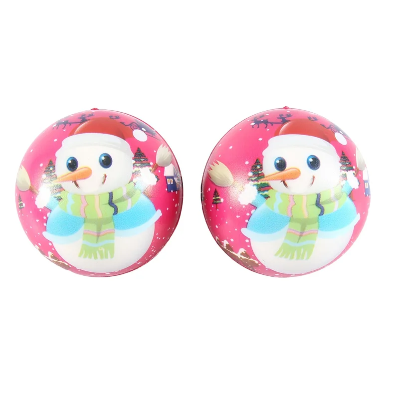 

12Pcs PU Squishy Anti Stress Reliever Santa Claus Snowman Christmas Gift Slow Rebound Antistress Squeeze 6.3Cmb87b