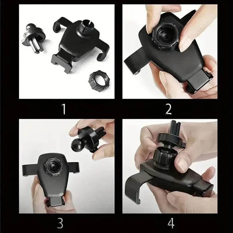 차량용 무선 충전기 휴대폰 거치대 중력 유도 고속 무선 충전 스탠드, 자동차 공기 배출구, 아이폰 삼성 샤오미