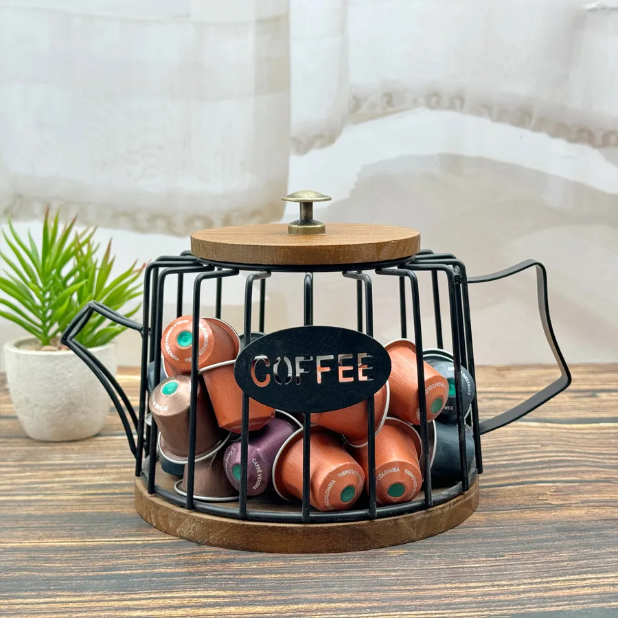 Coffee Pod Holder for K Cups, K Cup Holders for Counter, Mug Shape Coffee Pod Organizer, Coffee Pods Storage Basket