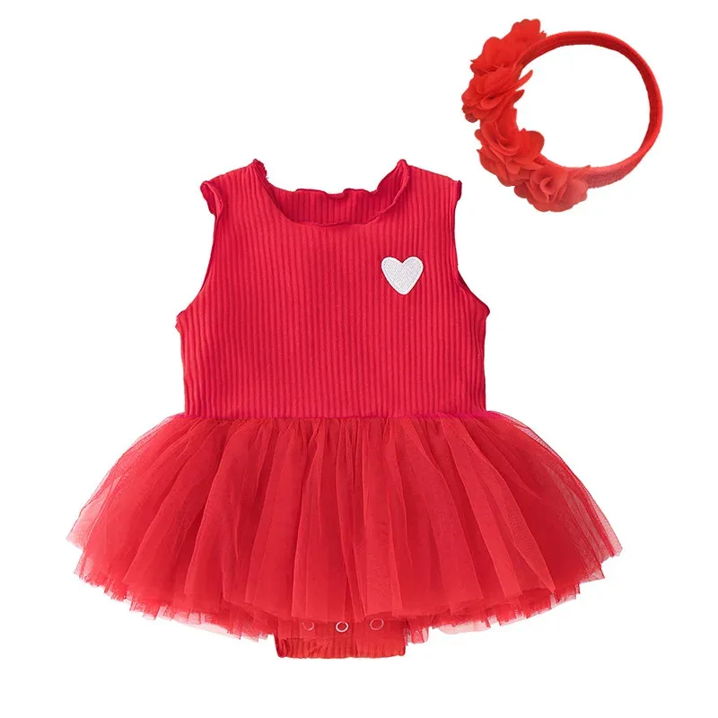 Conjunto de ropa y vestido para bebé recién nacido, chaleco de algodón, vestido de bautizo para niña, vestidos infantiles de 1 año, verano 2019