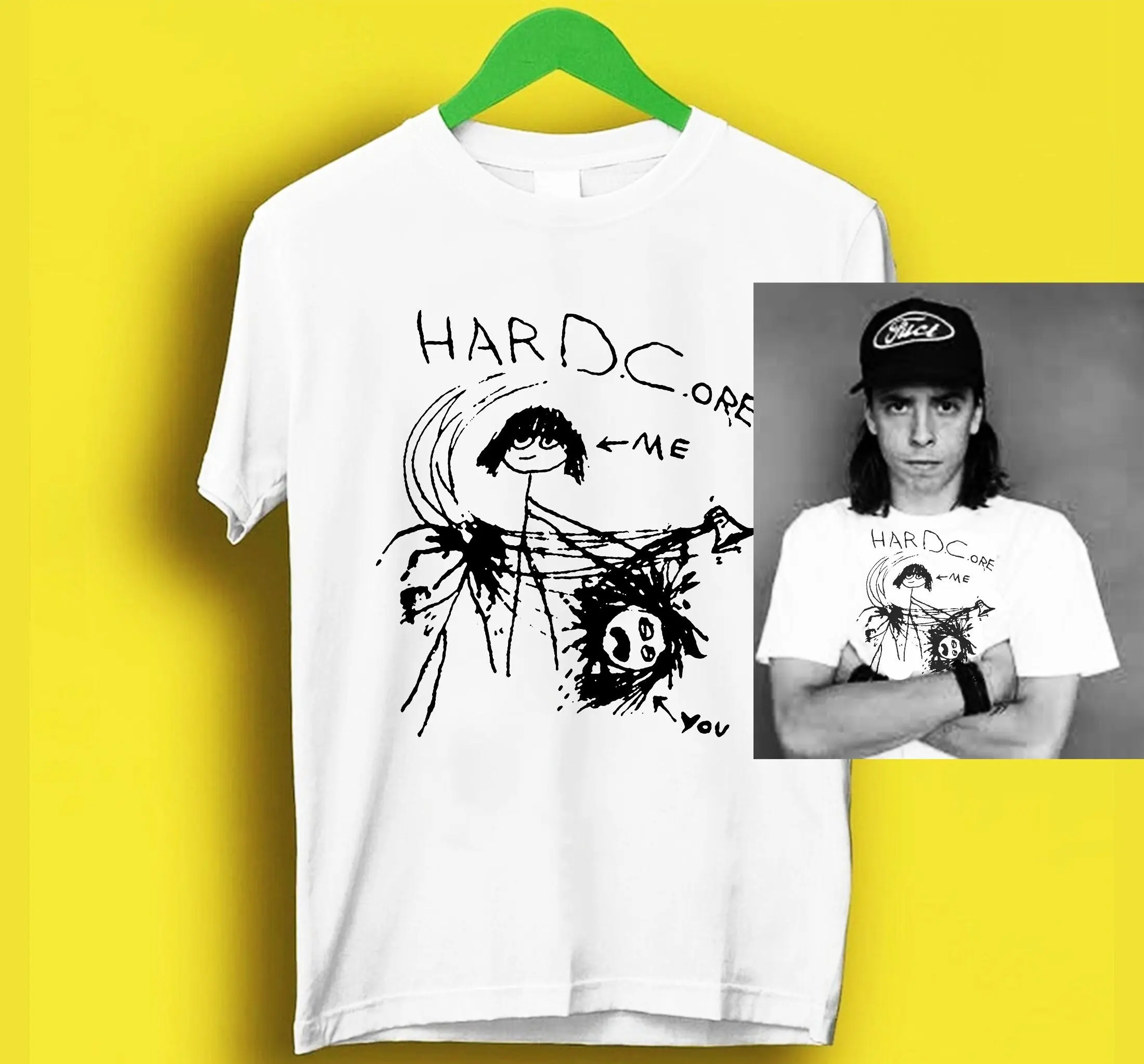 Hardc.ore T-shirt as Worn by Dave Grohl Vintage Hardc.ore