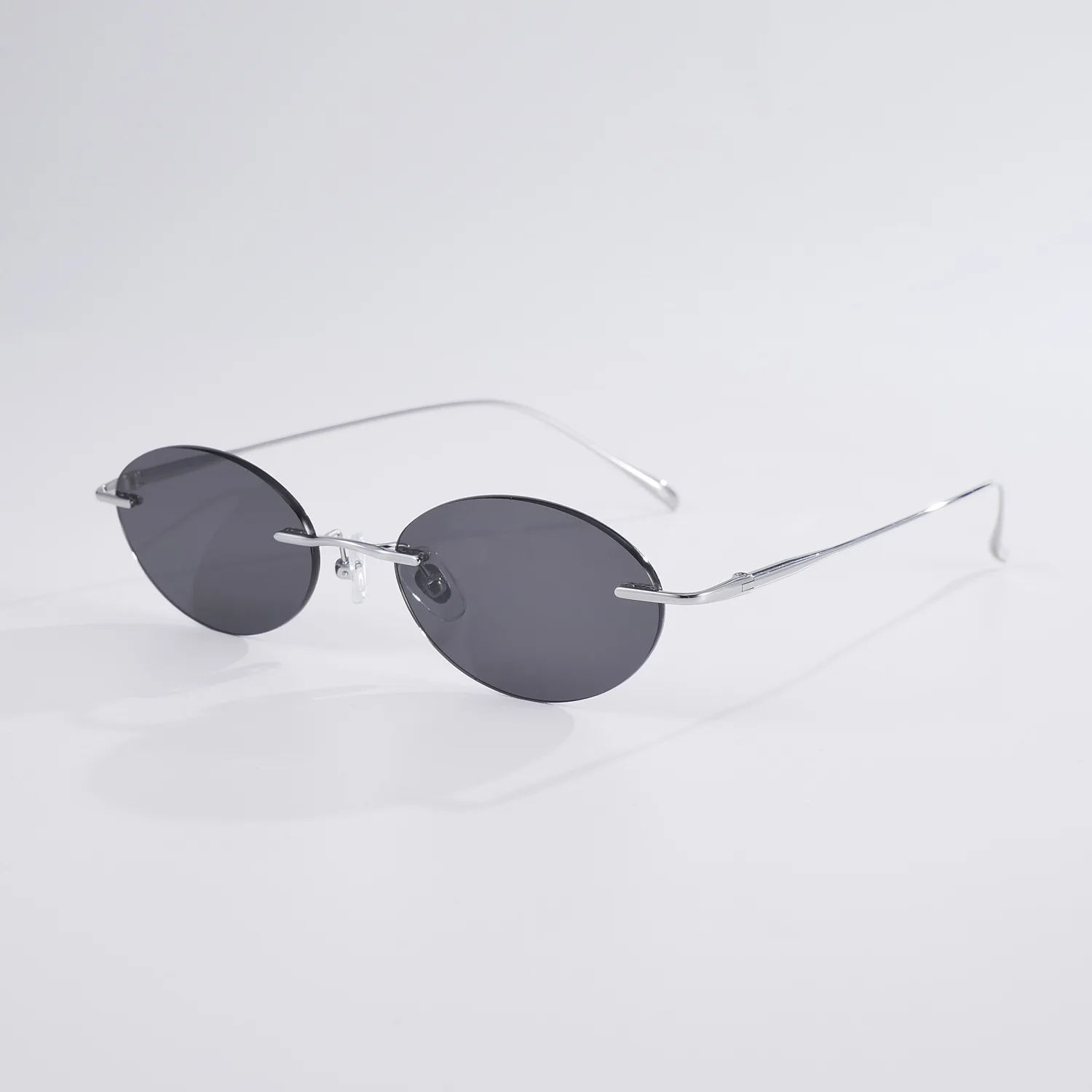 Modische Rahmenlose Polarisierte Sonnenbrille für Damen Reise-Fotografie-Sonnenbrille Reintitan-Rahmen Herren Punk Sonnenbrillen UV400-Schutz – Detail 13