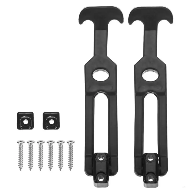 

581E 2Pcs Rubber Flexible T Handle Hasp Draw Latches Replacement Toolbox Latches