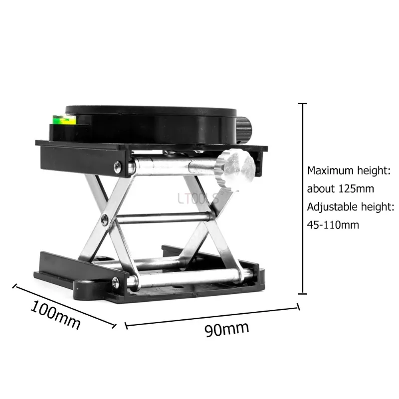 Portable Woodworking Machinery Router Lifter Adjustable Engraving Laboratory Lift Platform Experiment Plate Table Manual Stands