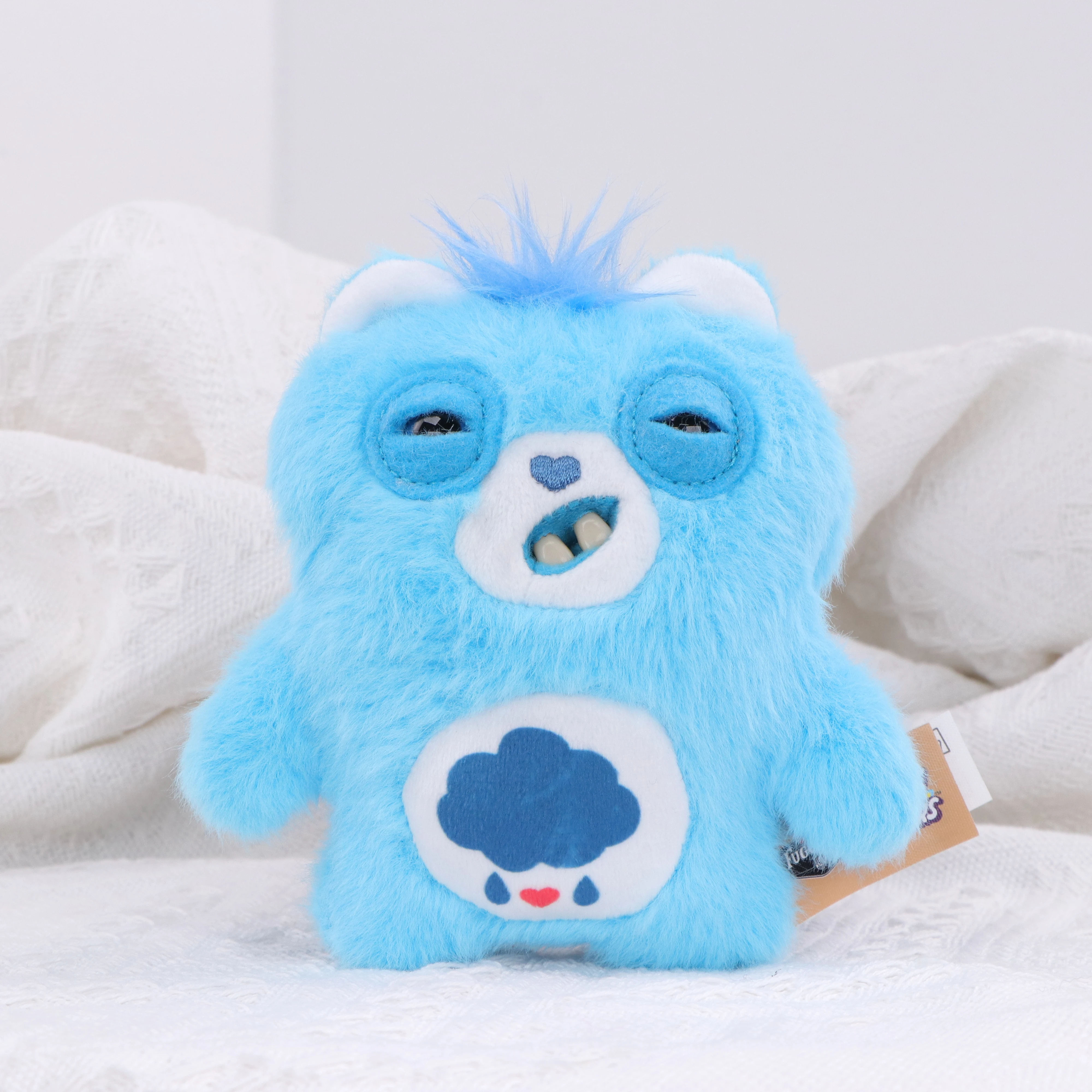 Fuggler Original Care Bears Plüsch-Anhängerpuppe Niedlicher Fröhlicher Grumpy Love Bear Blind Box Lustiges Hässliches Zahnmonster Stofftier