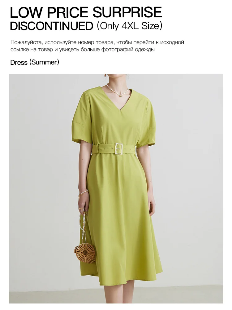 

DUSHU Plus Size 4XL Summer Dress For Women Strapy Short Sleeve Dress Multi Color Casual Outfits Office Lady Chic Dress