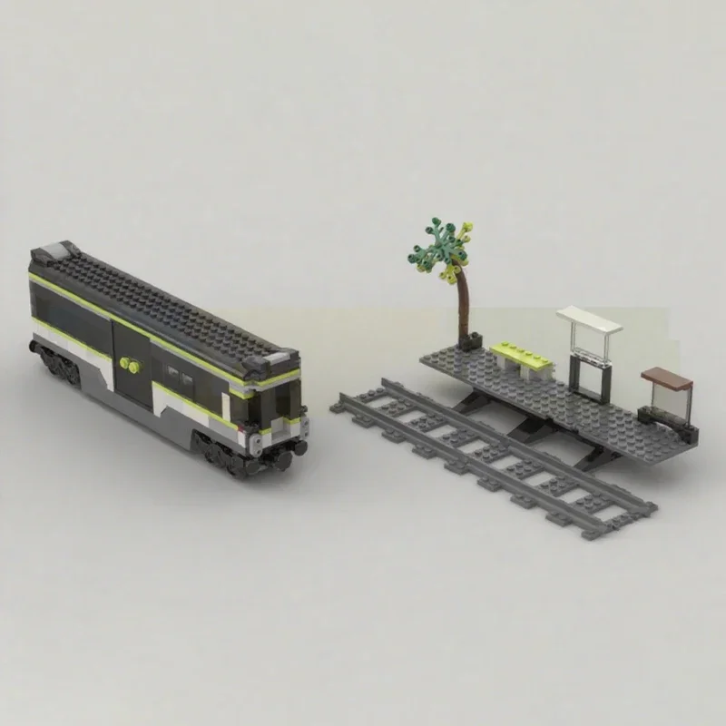 

255PCS MOC 60337 Alt Build Cab Coach Conversion DIY Modular Building Blocks Train Station Model Toy For Kids