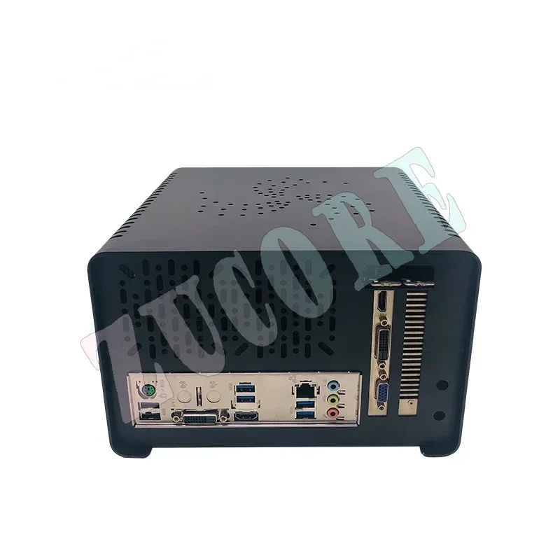 

ITX chassis, inline graphics card mini host, upgraded aluminum mini computer case, horizontal customizable