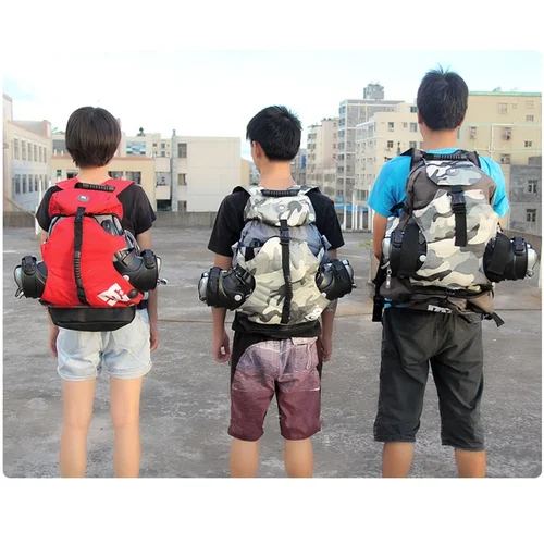 Imagen 2 del producto Mochila de patines en línea para hombre y mujer, zapatos de patinaje, botas, bolsa de transporte, almacenamiento de patines de hielo para niños, bolsas de deportes al aire libre