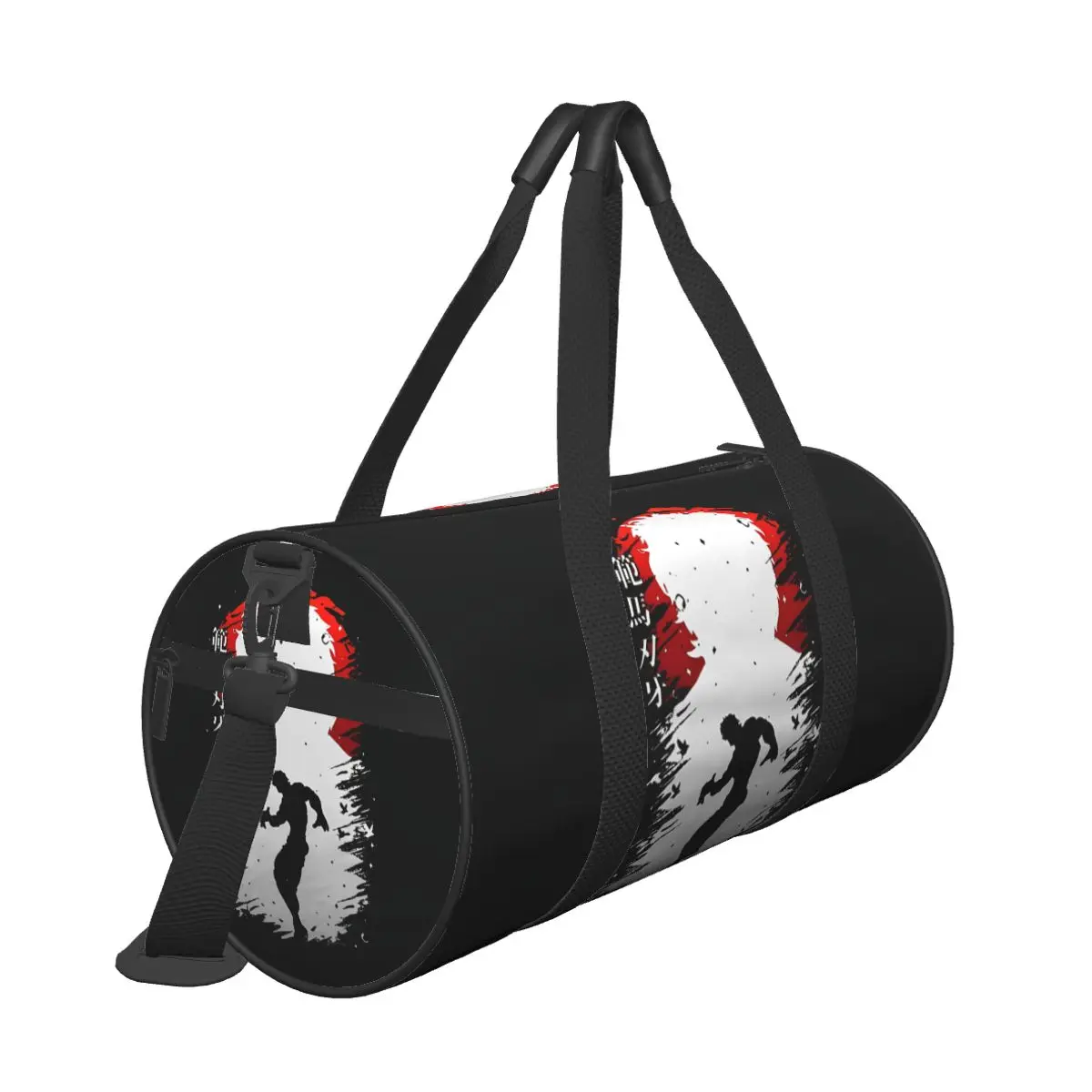Baki Jack Yujiro Hanma Gym Bag Bodybuilding Manga Travel Sports Bags Men Pattern with Shoes Graphic Fitness Bag Weekend Handbags