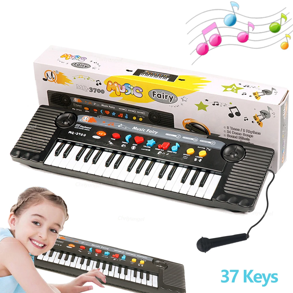 

Kids Electronic Organ Digital Piano Keyboard with Microphone Portable Musical Instrument Educational Toys for Grils Boys
