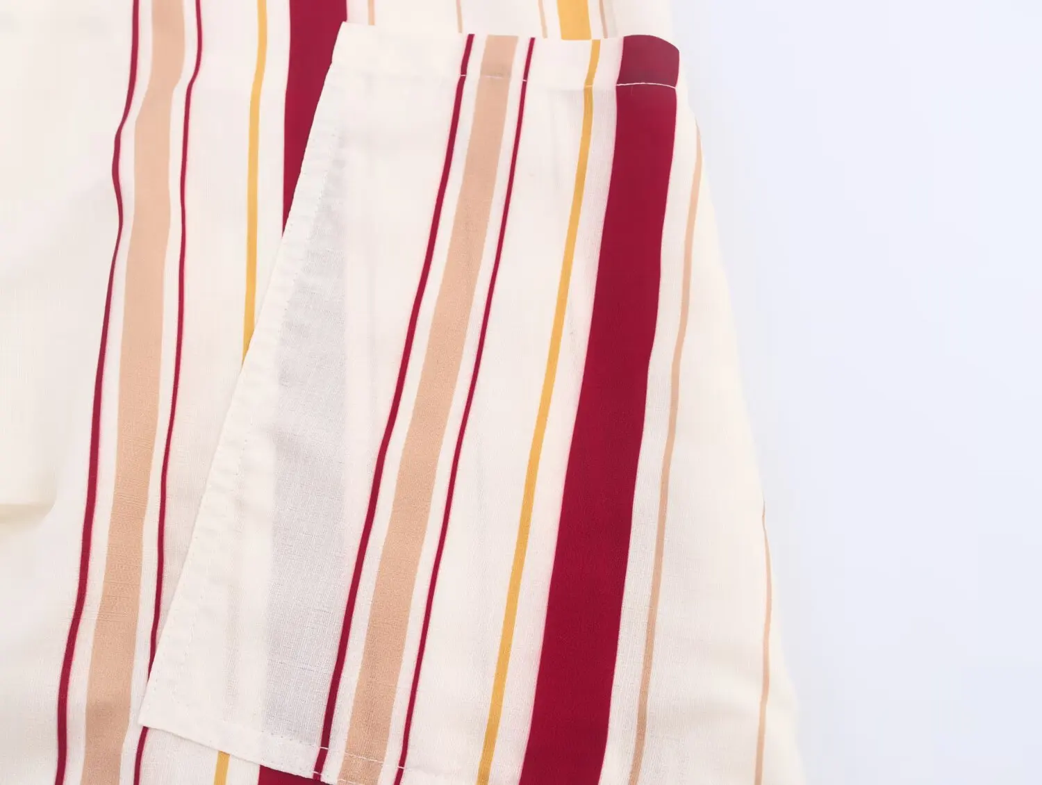 Estilo europeu e americano 2025 outono novas roupas femininas design sentido moda contrastante listrado calças de cintura alta