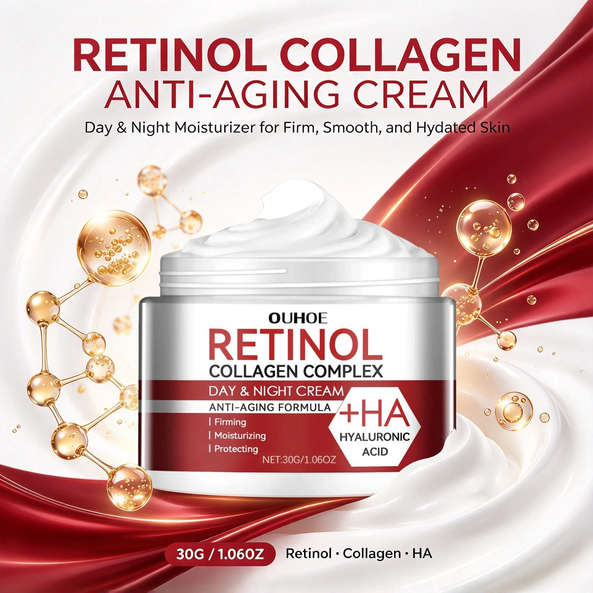 Day&Night Retinol Collagen Face Cream Lifting Tightening Fine Lines Smoothing Wrinkle Firming Moisturizer Winter Face Cream