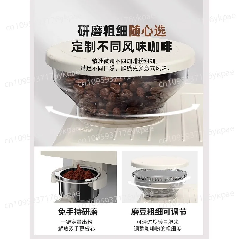 Multifunctional Bean Grinding Coffee Machine One-click Extraction Home Office Small Semi-automatic Grinding and Beating Milk