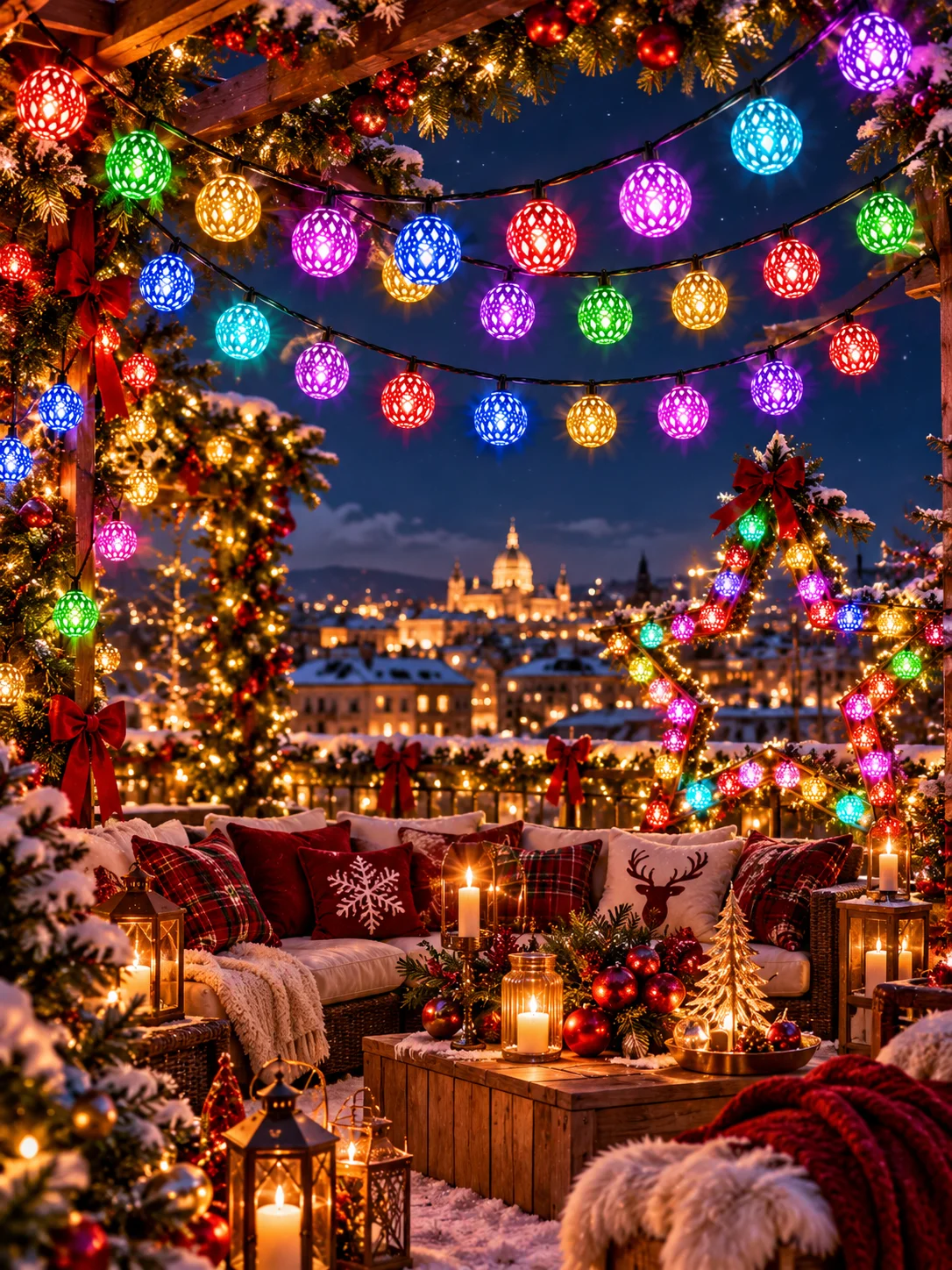 Solar Moroccan Lantern Globe String Lights Lattice Ball Fairy Garland for Ramadan Eid Xmas Porch Garden Wedding Party Home Decor