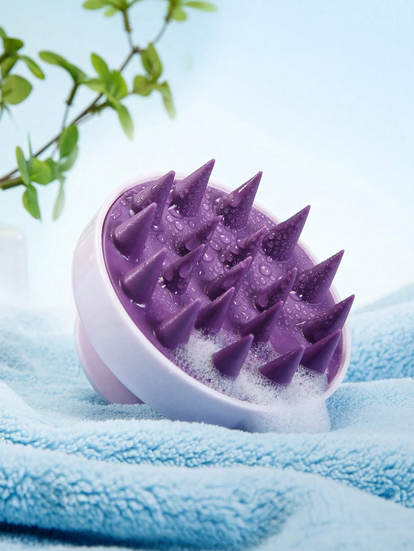 

Silicone Scalp Massager Shampoo Brush 1pc Scalp Scrubber Scalp Exfoliator Hair Scalp Massager Brush For Hair Care Bathroom Supplies - Bathroom Accessories, Silicone Scalp Massager Shampoo Brush, Soft Silicone Brush For Hair Cleaning, Exfoliating, Scalp Ma