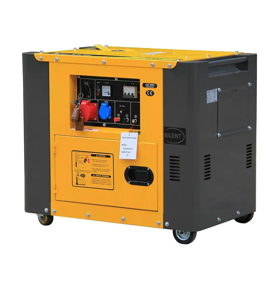 

5KW silent three phase die·sel generator price with remote control