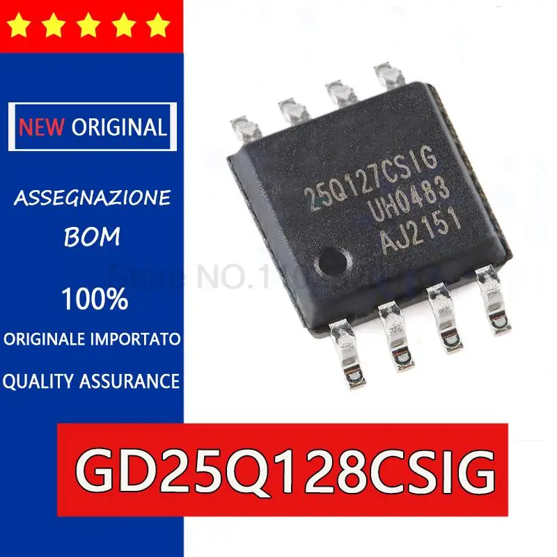 New and original GD25Q128CSIG GD25Q127CSIG 128Mbit 16MB  SOP8 128 mbit FLASH memory chips patch The router flash memory