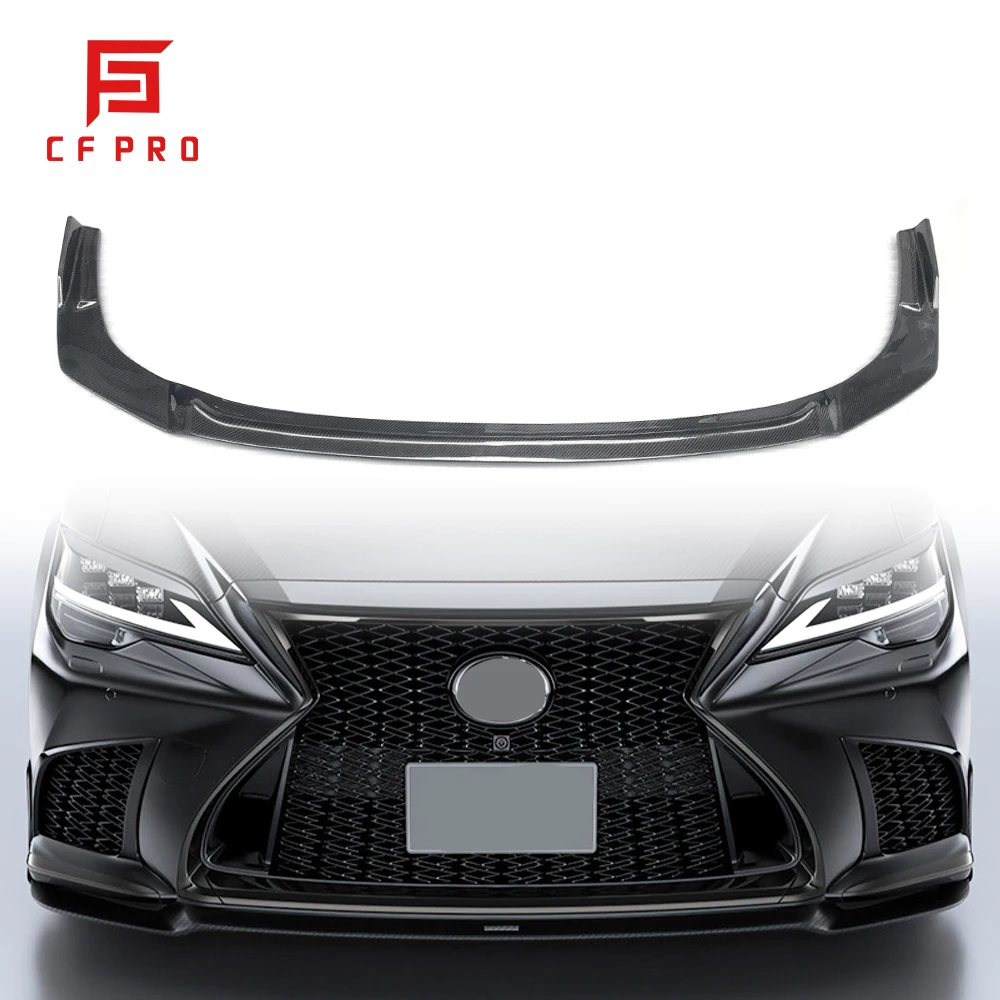 Real Carbon Fiber Front Bumper Lip Splitter For Lexus LS Front Splitters Winglets Flaps