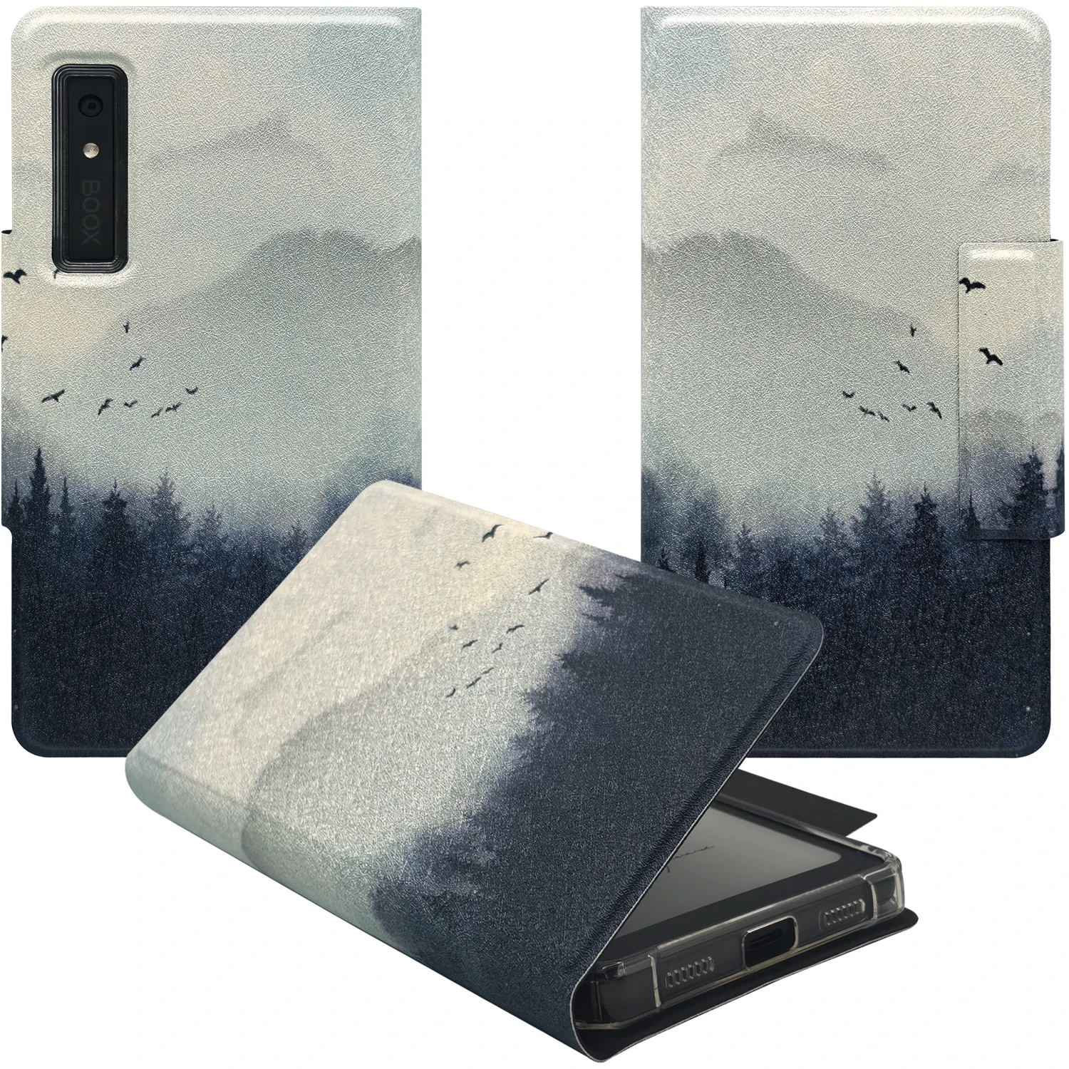 

Case for Onyx Boox Palma2 (2024 Released) Transparent 2in1 Magnetic Detachable Flip Cover with Auto Sleep/Wake, Magnetic Buckle