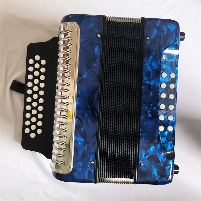 31 Key 12 Bass Button Accordion, Bayan Accordion with Storage Case
