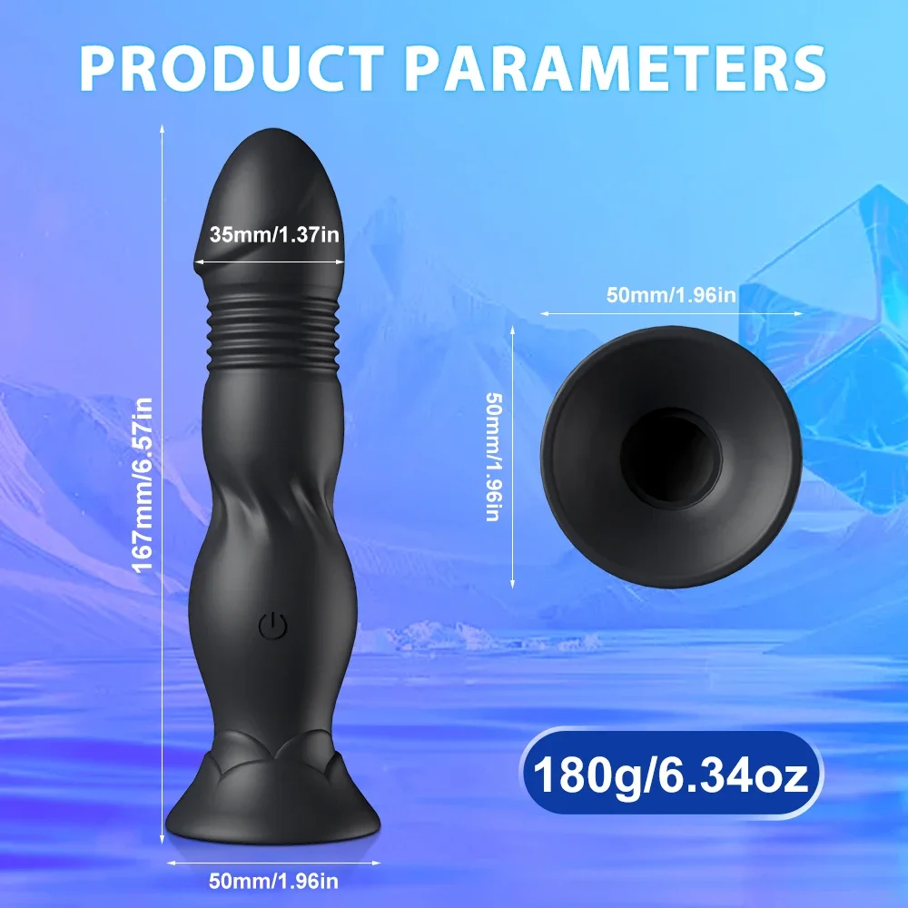 Wireless Bluetooth Telescopic Vibrating Male APP Remote Control Butt Plug Clit Stimulator Dildo Prostate Massager Adult Sex Toys