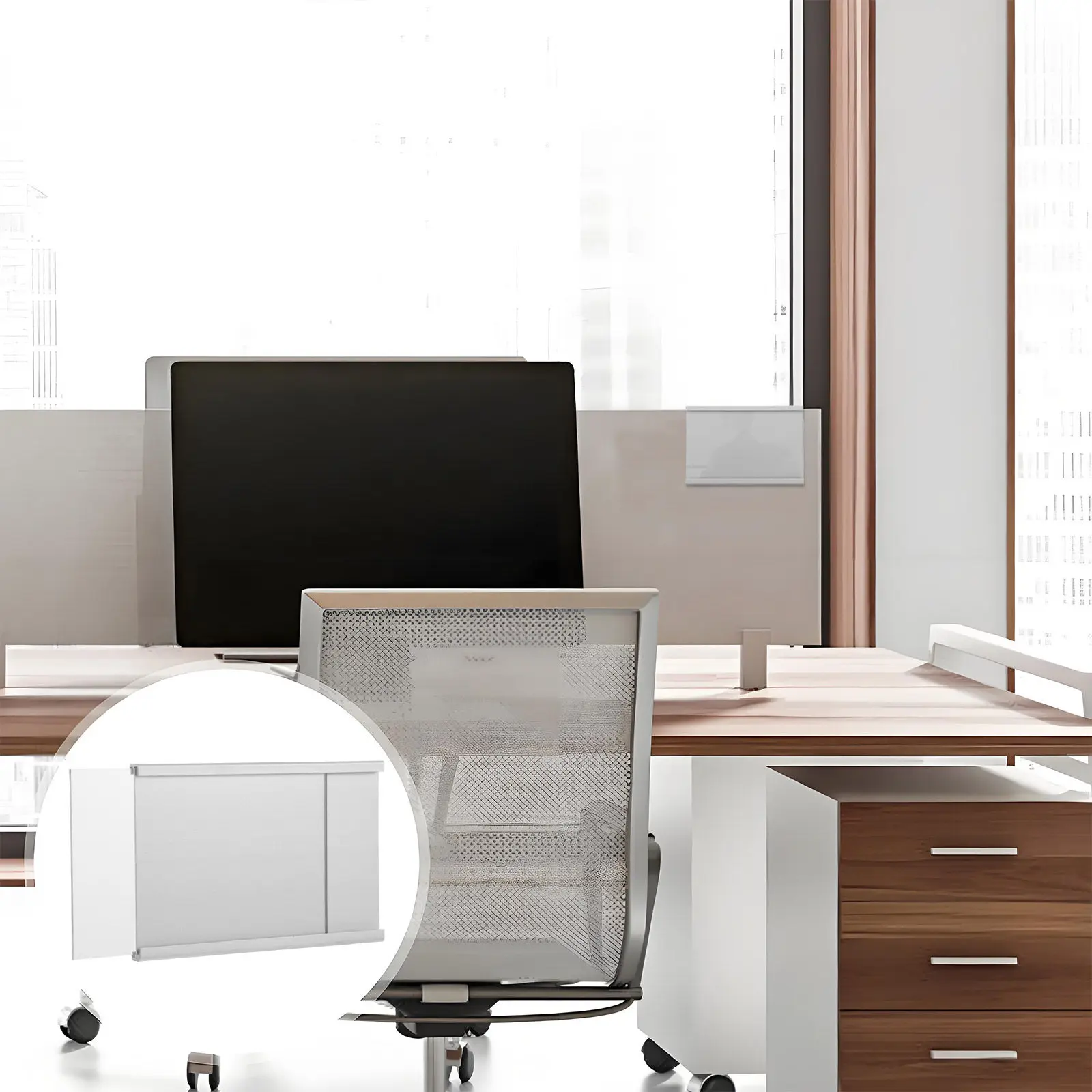 

Держатель для таблички из алюминиевого сплава, самоклеящийся, для офисного стола, для именной таблички, для указания должности сотрудника, 7,5смx12см