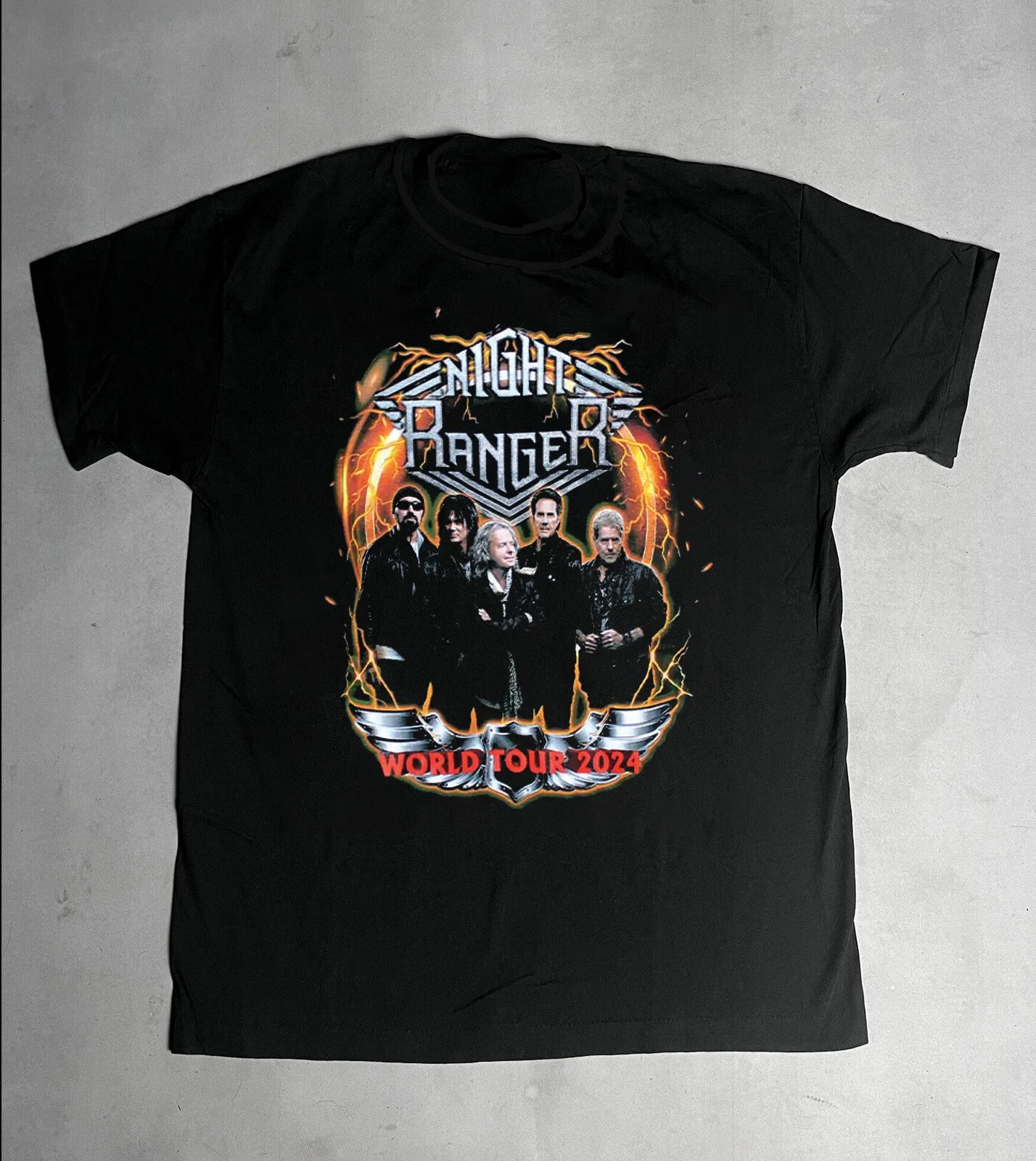 

Night Ranger 2024 World Tour Short Sleeve Gift For Fan S to 5XL T-shirt TMB2459